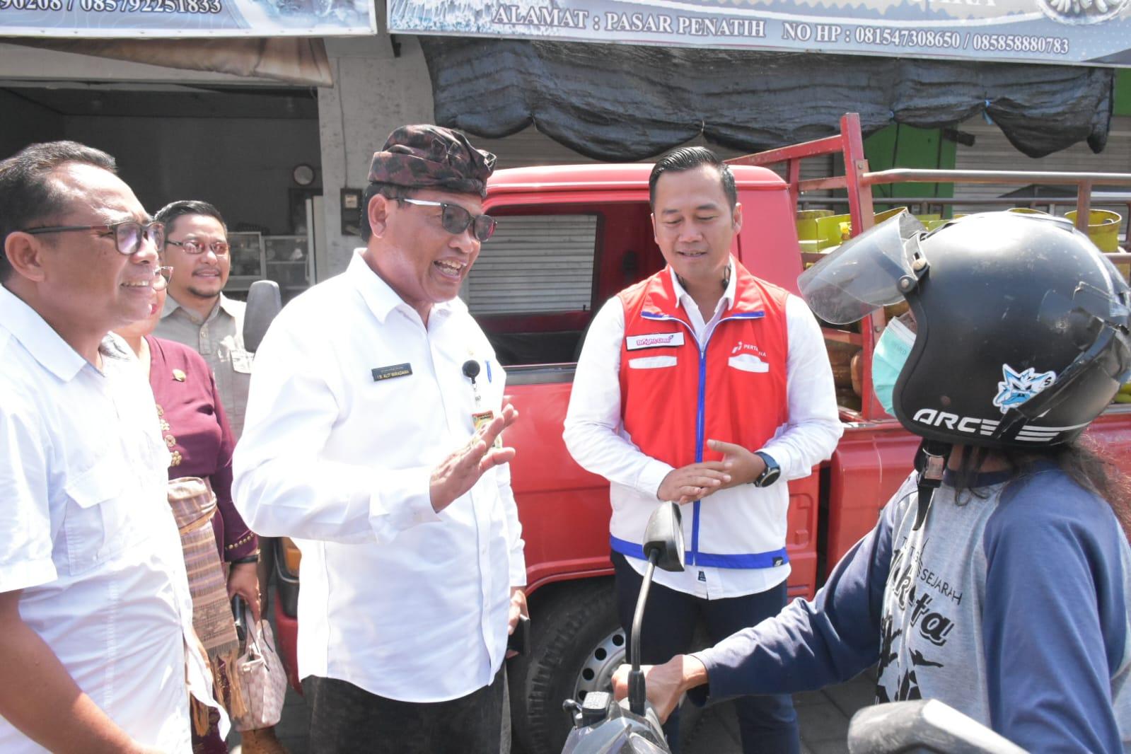 Bali Nusra - Sekda Sidak proses distriusi Gas LPG 3 Kg