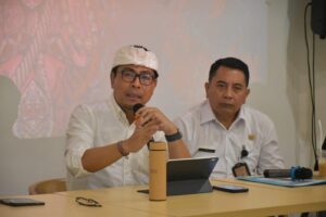 Wawali Arya WIbawa memberi keterangan Pers Kasanga Fest