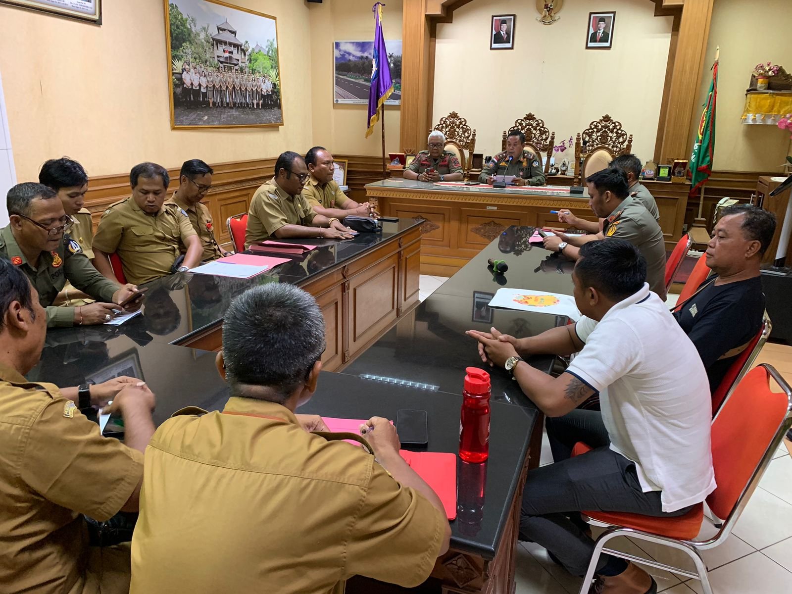 Rapat SatpolPP Saluran irigasi