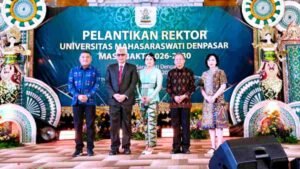 Dorong Pembangunan Bali, Gubernur Koster Ajak Perguruan Tinggi Sinergi Riset di Pelantikan Rektor Unmas