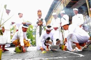 Khidmat! Tawur Agung Tilem Kesanga Denpasar di Kawasan Catur Muka Sambut Nyepi Caka 1948