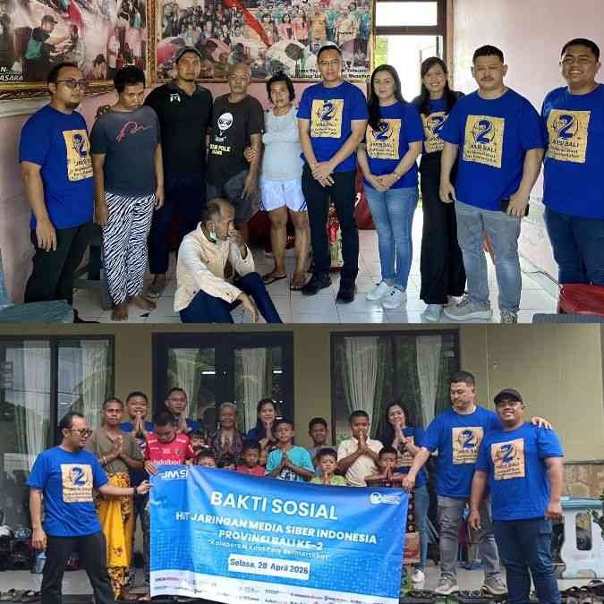 HUT ke-2 JMSI Bali Gelar Bakti Sosial di Panti Asuhan Tabanan demi Pers Bermartabat