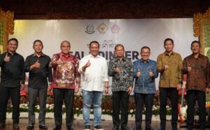 Gala Dinner Satuan Kerja Daerah/Wilayah di Provinsi Bali, terkait Pemeriksaan Tahun 2026 yang berlangsung di Gedung Kertha Sabha, Jayasabha, pada Minggu, 7 Juni 2026 malam