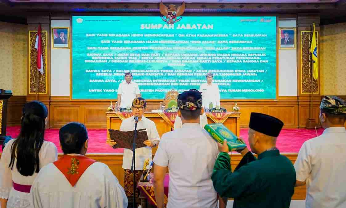 Lantik 156 Pejabat Badung, Bupati Adi Arnawa Perkuat Birokrasi Berbasis Sistem Merit