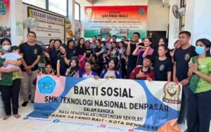 Momen Haru MPLS SMK Teknaska Denpasar Ajarkan Empati Lewat Bakti Sosial di Yayasan Sayangi Bali