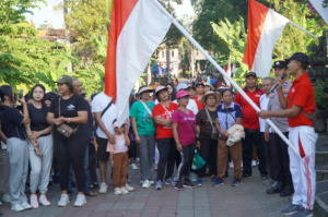 Jalan santai desa marga jana puri