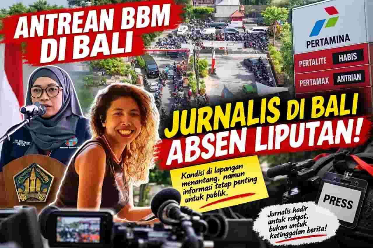 Krisis BBM di Bali Memburuk Antrean di SPBU Tembus 2 Km, Aktivitas Warga dan Jurnalis Lumpuh Total
